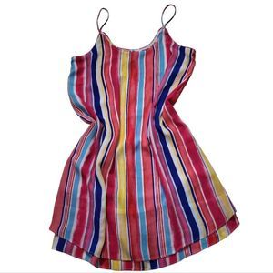 Francesca's AYLA "Izabella" Striped 2-Tier Dress Size XXS